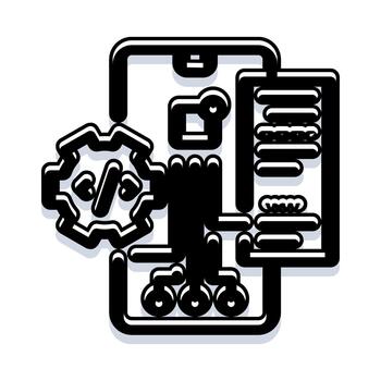 desarrollando móvil solicitud software y sistema mantenimiento vector