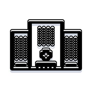 Server racks cloud computing data center network vector