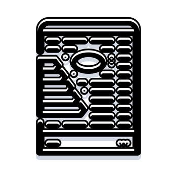 energía eficiente tecnología servidor datos Procesando unidad vector