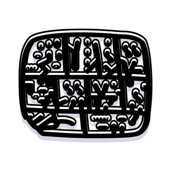 Human evolution concept representing development stages grid vector