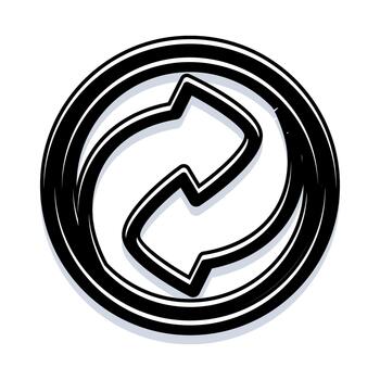 actualizar circular flecha icono recarga interfaz proceso vector