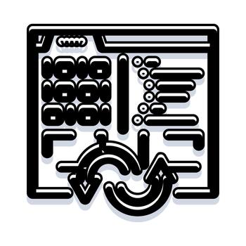 programa interfaz con datos Procesando y actualizar flechas vector