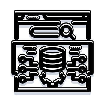 Search engine database optimization and data processing vector