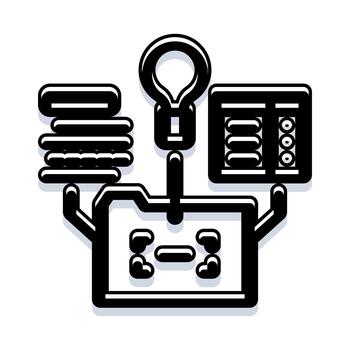 Data storage and processing with server technology vector