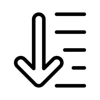 Filter List sort options interface icon vector