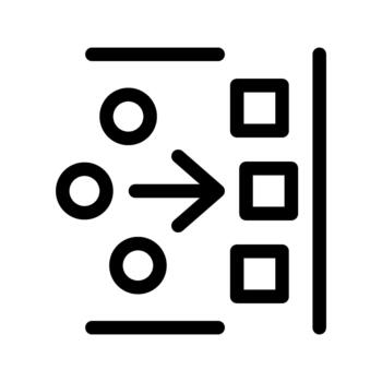 Aligning alignment layout design icon vector