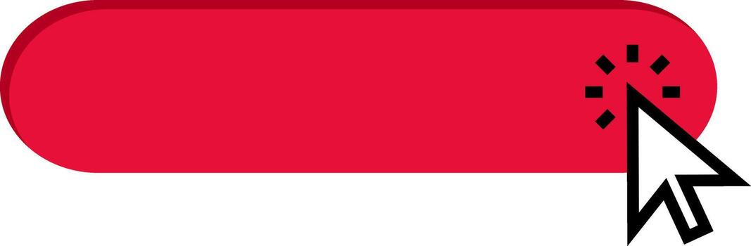 ratón puntero haciendo clic un interactivo usuario interfaz botón vector