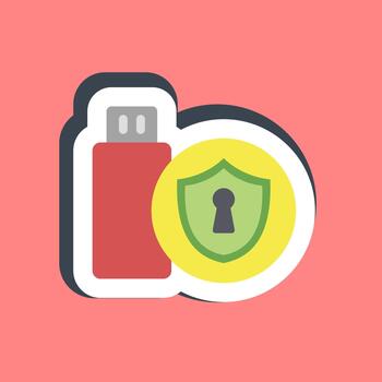 pegatina espalda arriba. datos seguridad elementos. vector