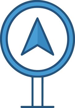 GPS Navigation Location Pointer Icon vector