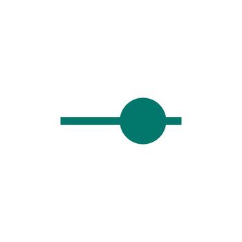 control deslizante sólido icono para interfaz desarrollo vector