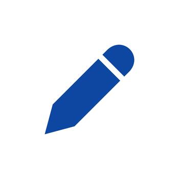 Edit solid icon for document modification vector