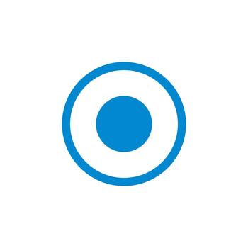 Radio Button solid icon for data validation vector