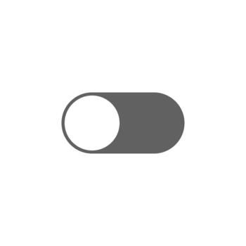 palanca apagado sólido icono para digital espacio de trabajo vector