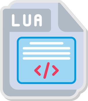 LUA Futuristic UI Mark vector