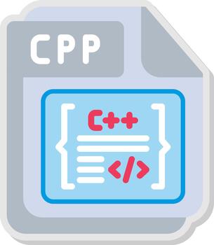 CPP Monochrome Line Graphic vector