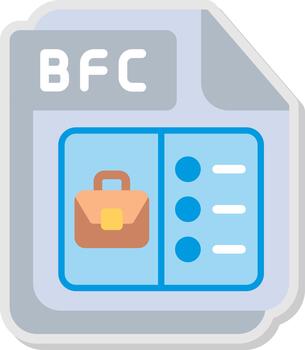 BFC Flat Symbol vector