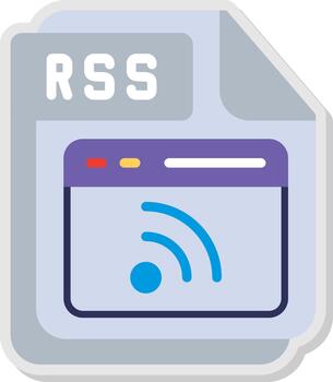 RSS Sharp Line Mark vector