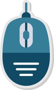 computadora ratón agudo línea marca vector