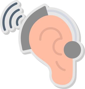 escuchando digital tecnología elemento vector