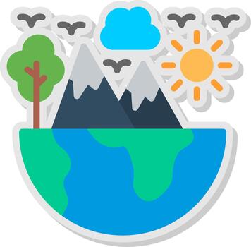 Environment Sharp Line Mark vector