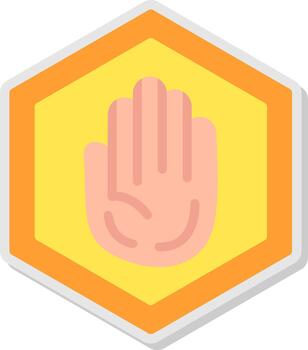 Stop Sharp Edge Visual vector