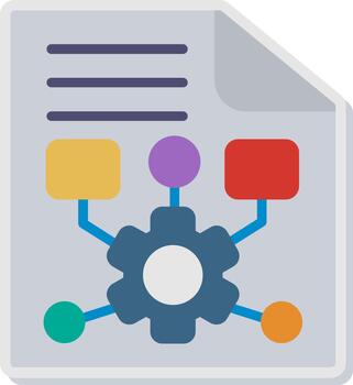 Document Flat Design Piece vector