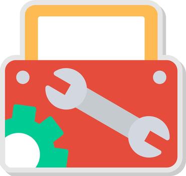 Tool Box User Interface Mark vector