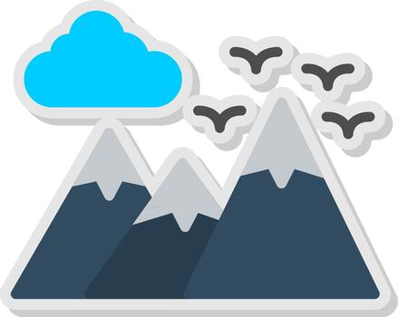 Mountain Interactive Symbol vector