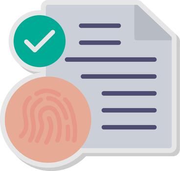 Contract Flat UI Form vector