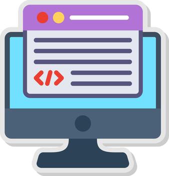 programación negrita aplicación gráfico vector