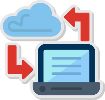 Data Transfer User Interface Mark vector