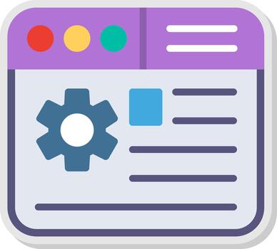 Administration Sharp Line Mark vector