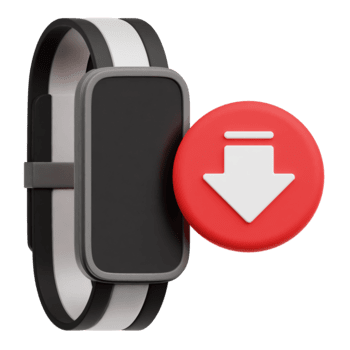 verringern Smartband 3d Symbol isoliert auf transparent Hintergrund png