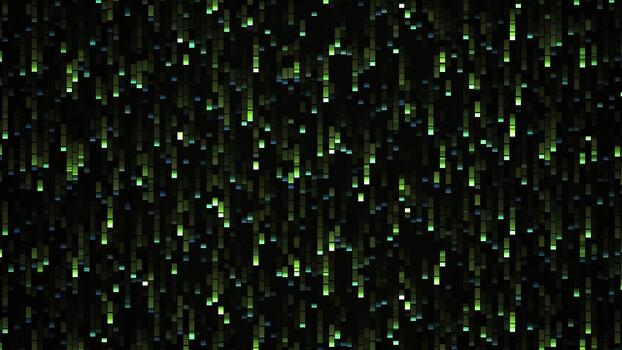 Grün binär Code Matrix Hintergrund video