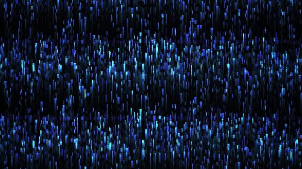 Digital blue binary code background video