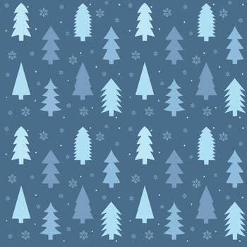 oscuro azul invierno árbol modelo vector