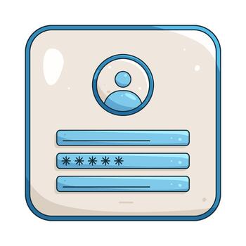 User Login Interface vector