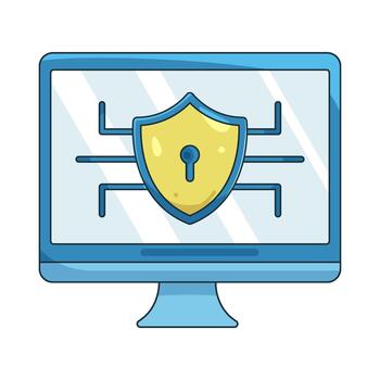 Computer Security Shield vector