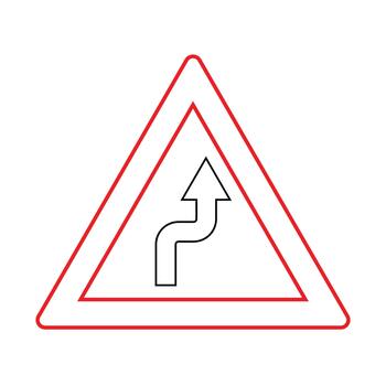 Triangle Reverse Turn vector