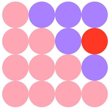 Flat Filled Circle Pattern vector