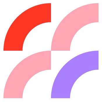 Quarter Doughnut Rectangular Pattern vector