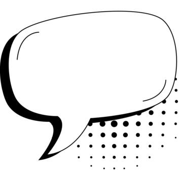 redondeado trama de semitonos charla burbuja vector