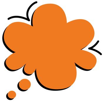 Cloud Shape Chat Bubble vector