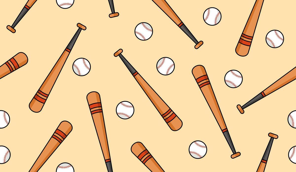 Softball Pattern Vector Art, Icons, and Graphics for Free Download