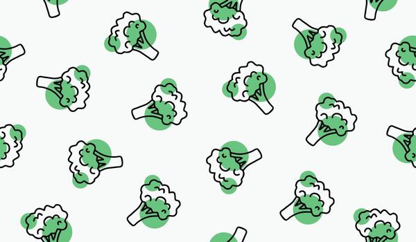 brócoli vegetales modelo antecedentes vector