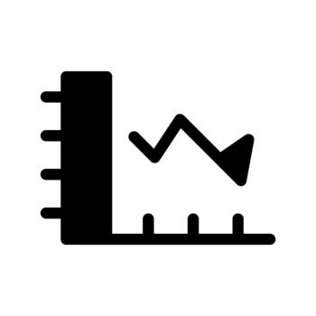 disminución disminución icono vector