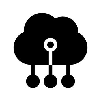 Cloud technology Computing icon vector