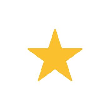 estrella sólido icono para interfaz desarrollo vector