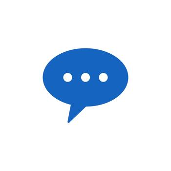 charla sólido icono para interfaz desarrollo vector