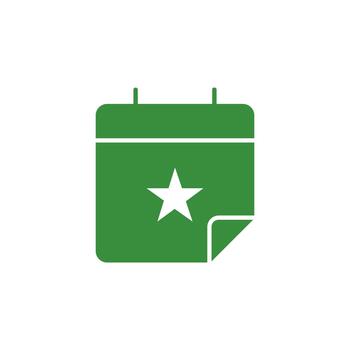 Event solid icon for mobile application vector